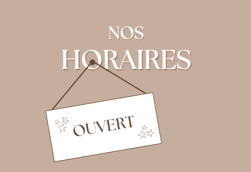 boutique horaires du 2407 au 2308