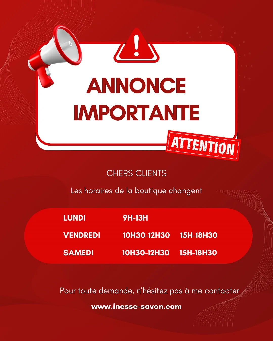 Annonce importante 1